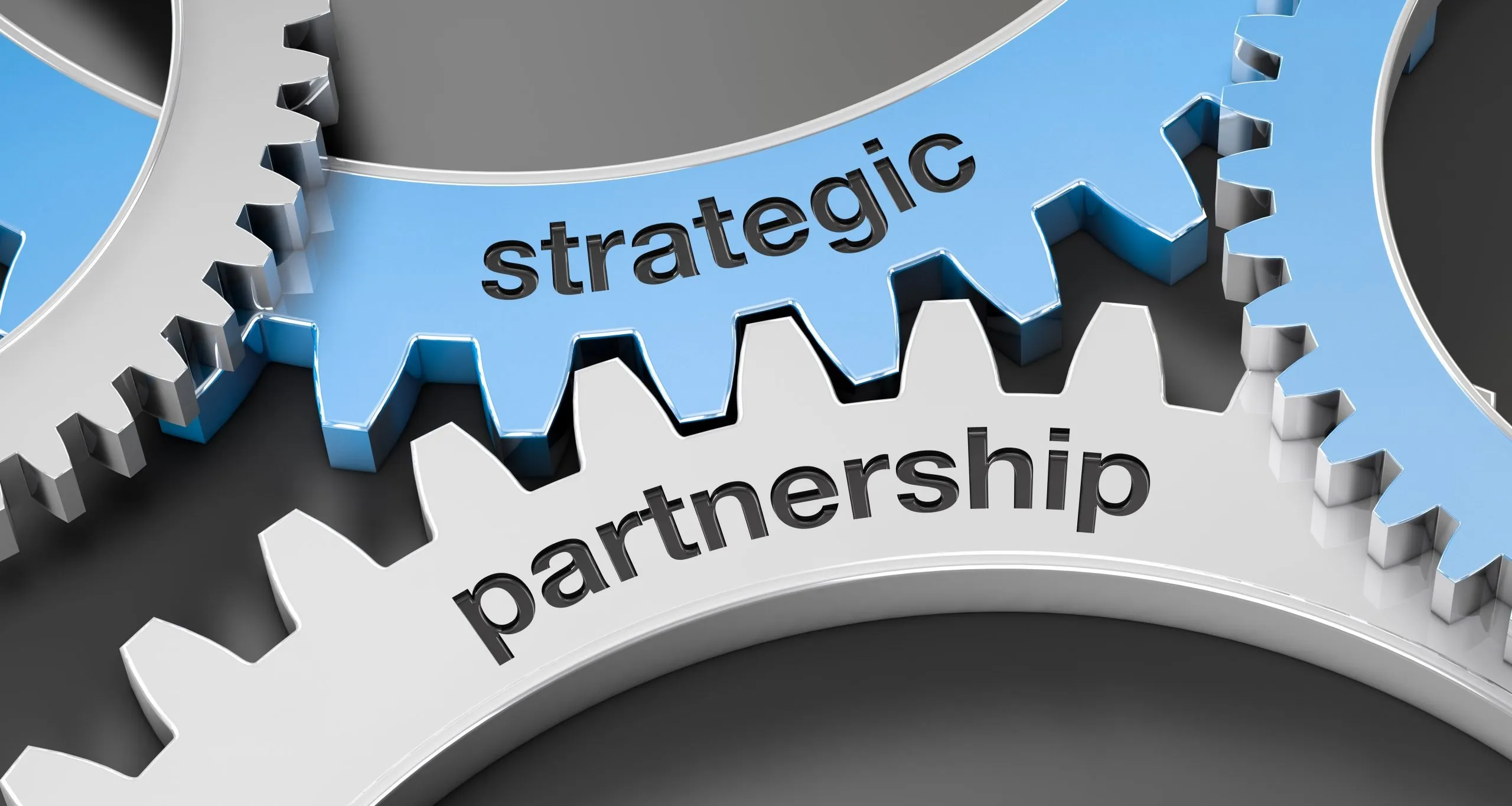 Gears that say Strategic Partnership